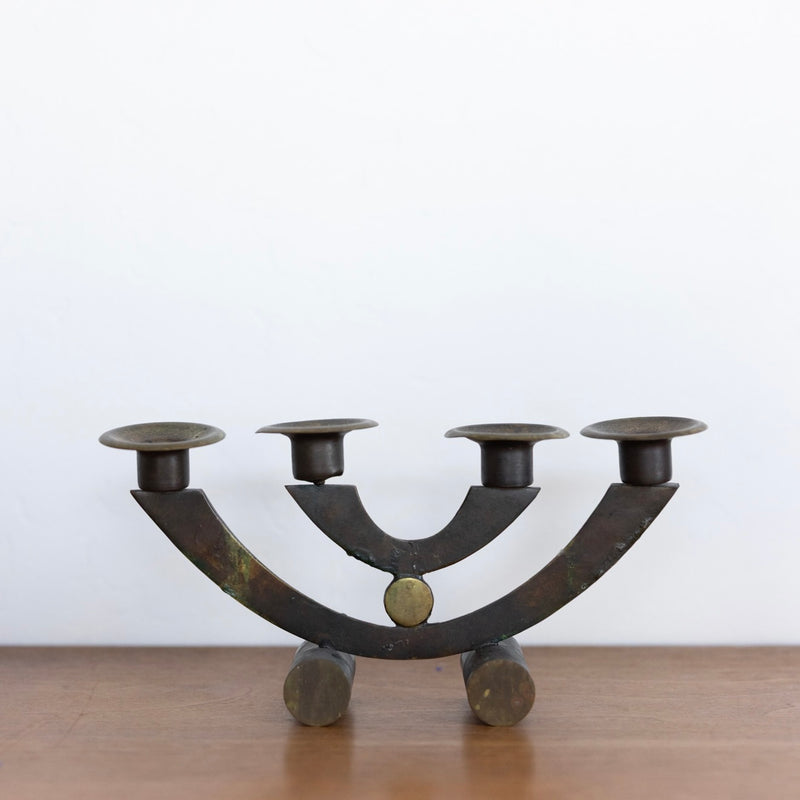 MCM metal candle holder