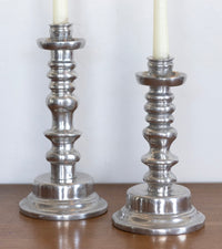 Sculptural Mexican candlesticks