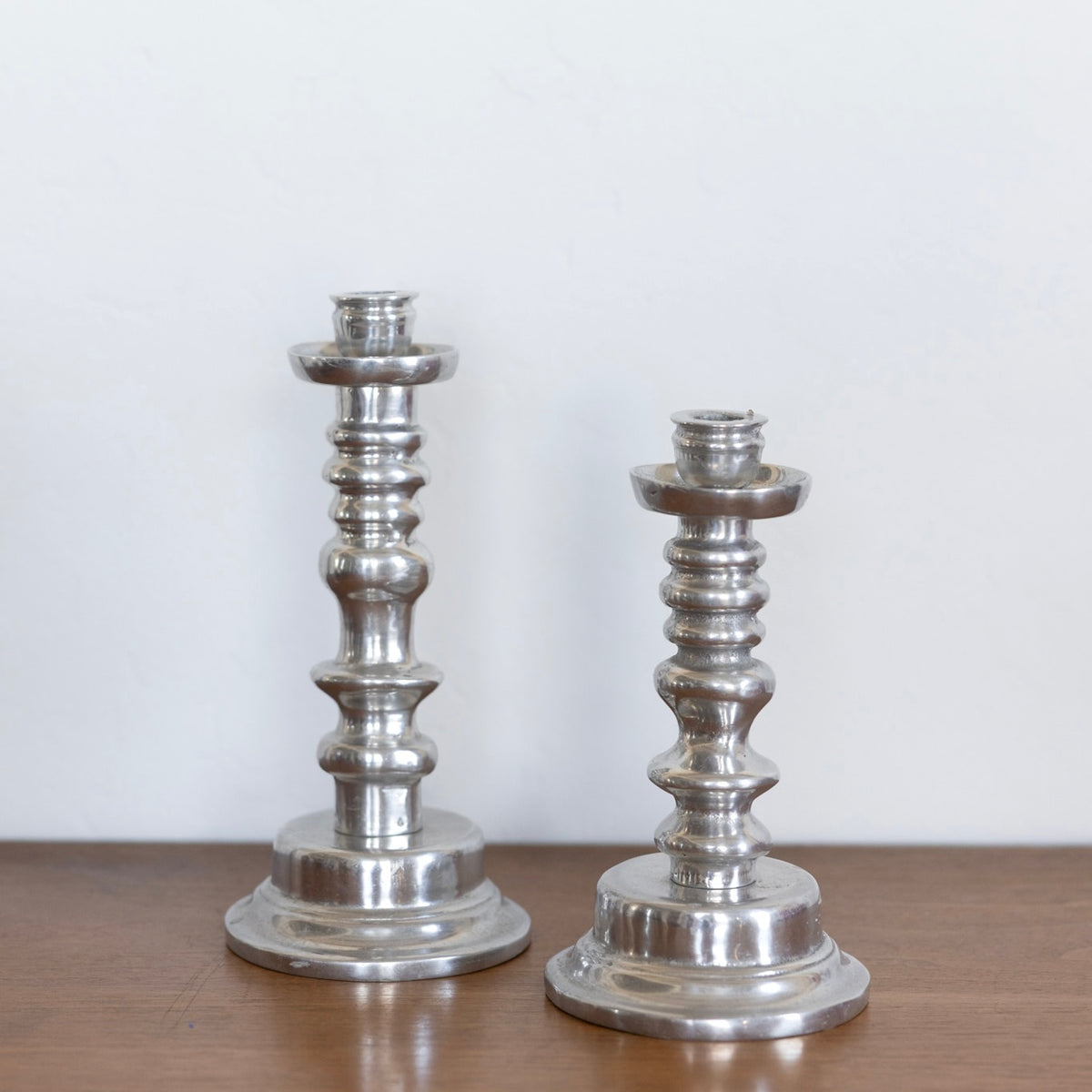 Sculptural Mexican candlesticks