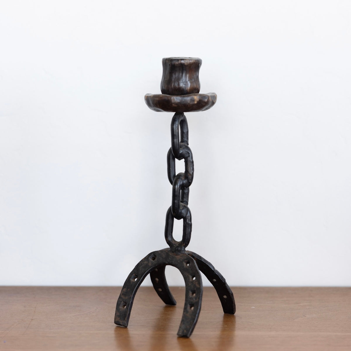 Large Brutalist candle holders