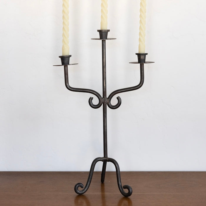 XL Spanish iron candelabra