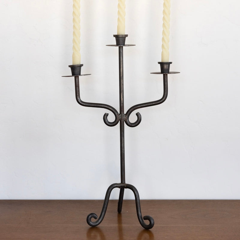 XL Spanish iron candelabra