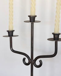 XL Spanish iron candelabra