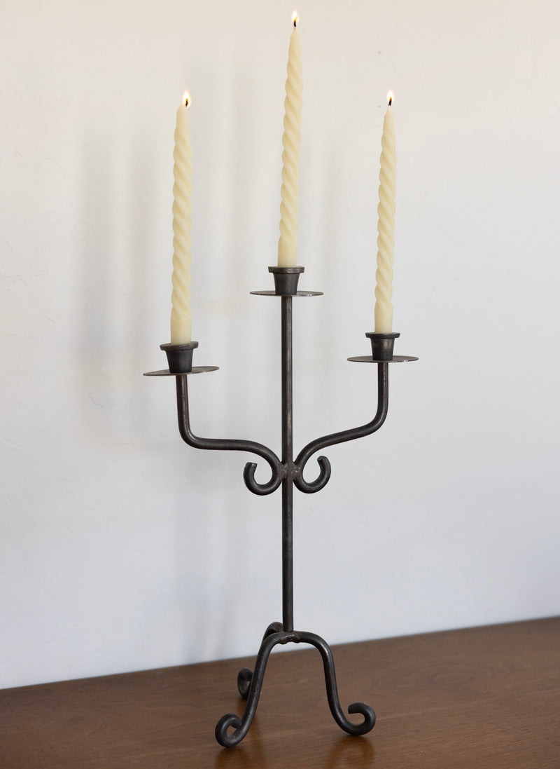 XL Spanish iron candelabra