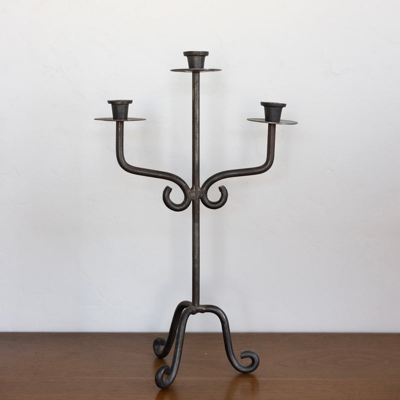 XL Spanish iron candelabra
