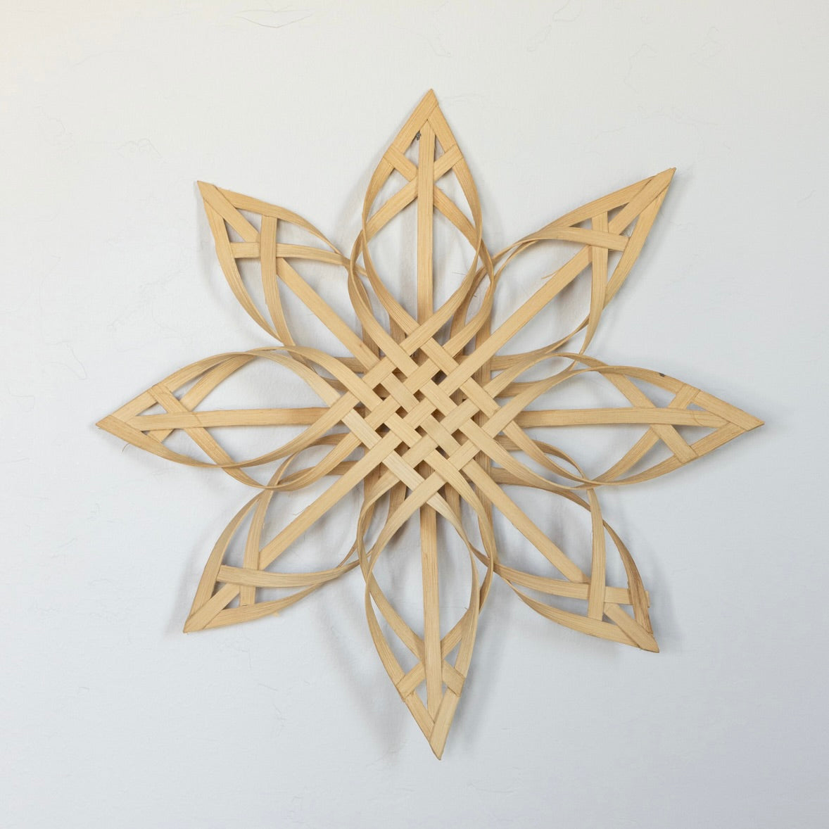 Woven birch wood star
