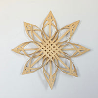 Woven birch wood star