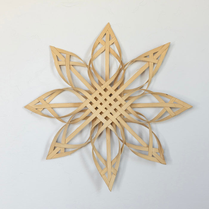 Woven birch wood star