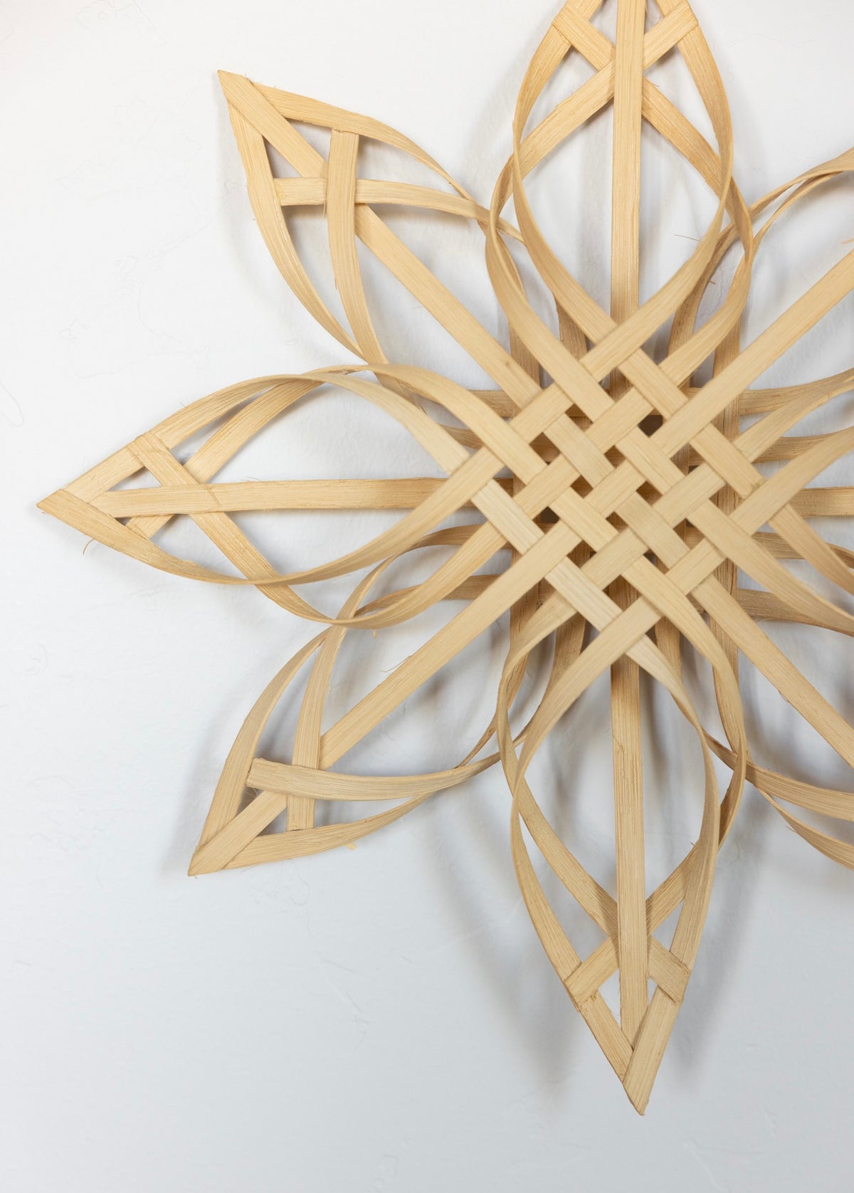 Woven birch wood star