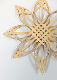 Woven birch wood star