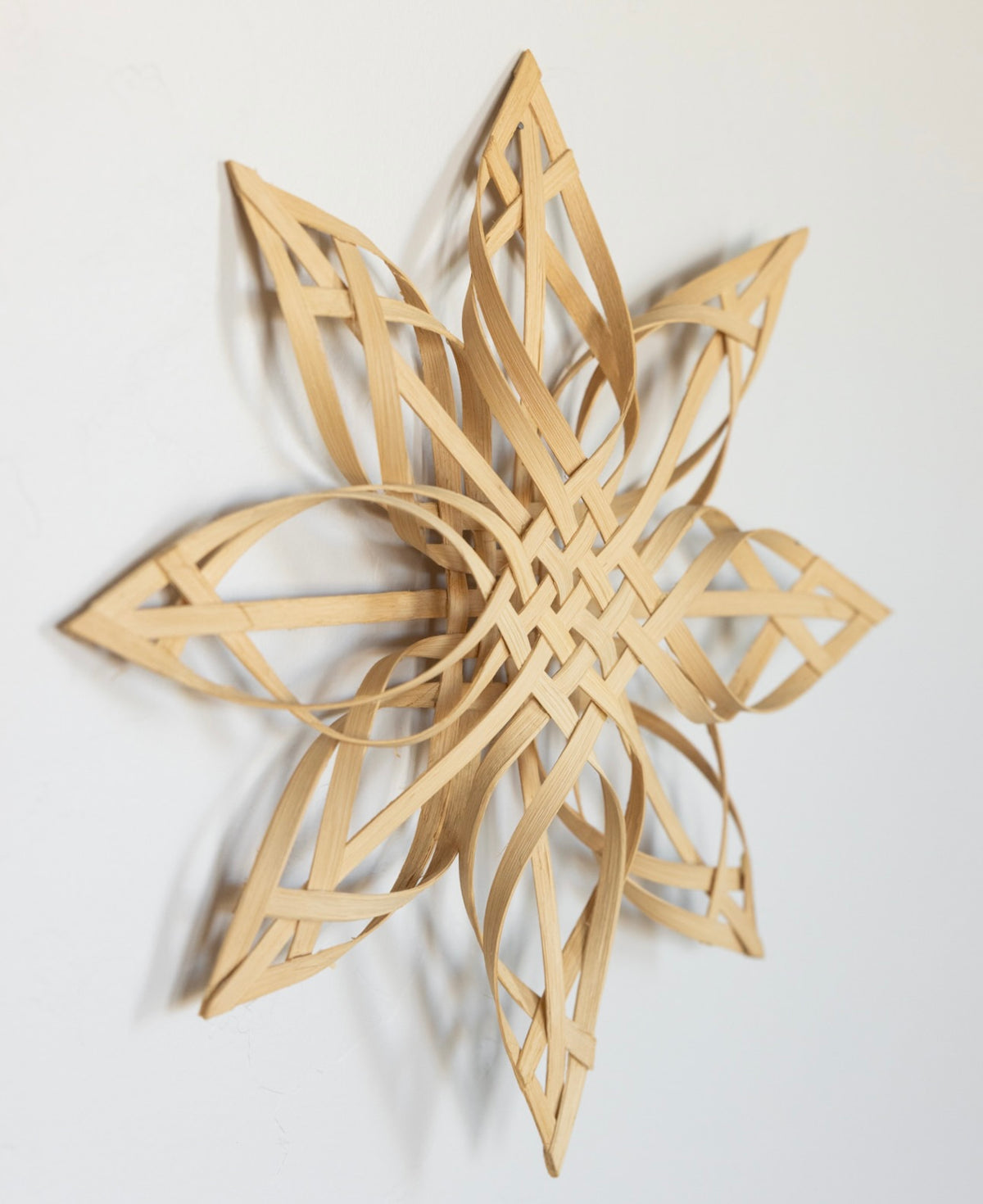 Woven birch wood star