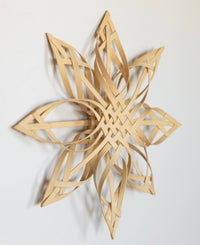 Woven birch wood star