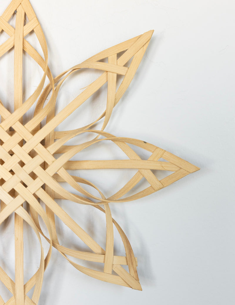 Woven birch wood star