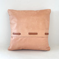 Leather pillow