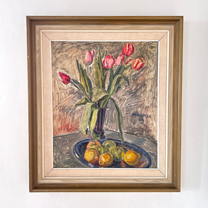 Expressionist tulips 24.5" x 28.5"