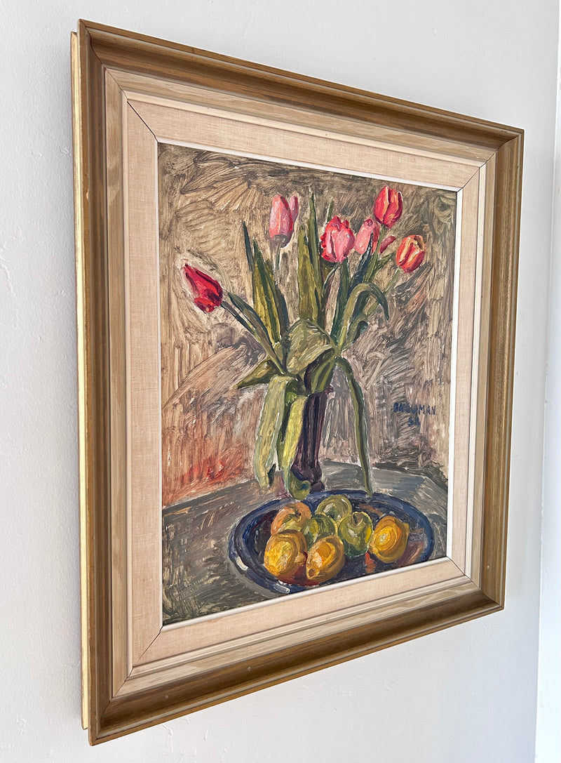 Expressionist tulips 24.5" x 28.5"