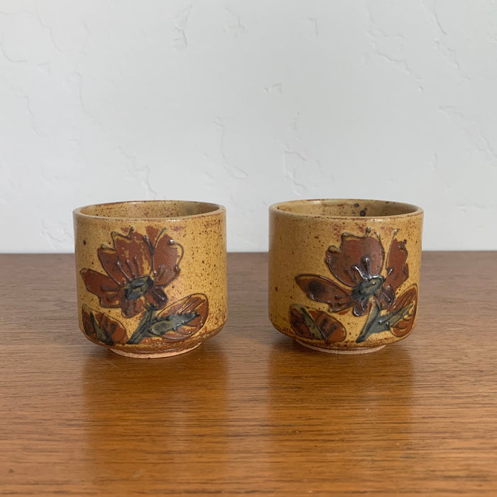 70's ceramic tumblers